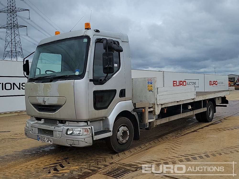 2005 Renault 4x2 Flatbed Lorry, Manual Gearbox (Reg. Docs. Available) - Camion platformă: Foto 1 2005 Renault 4x2 Flatbed Lorry, Manual Gearbox (Reg. Docs. Available) - Camion platformă: Foto 1