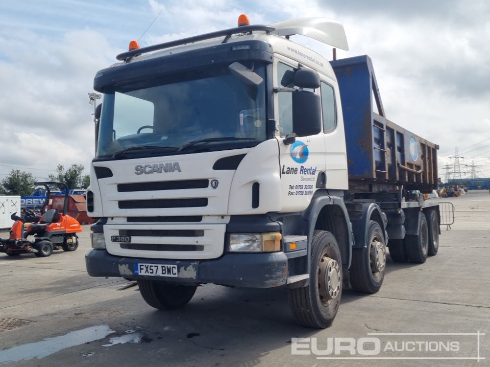 2007 Scania P380 - Camion cu cârlig: Foto 1 2007 Scania P380 - Camion cu cârlig: Foto 1