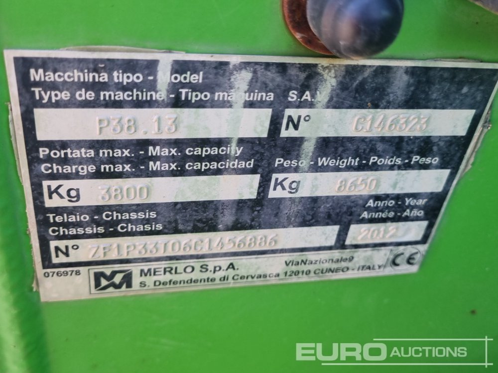 Stivuitor telescopic 2012 Merlo P38-13: Foto 50