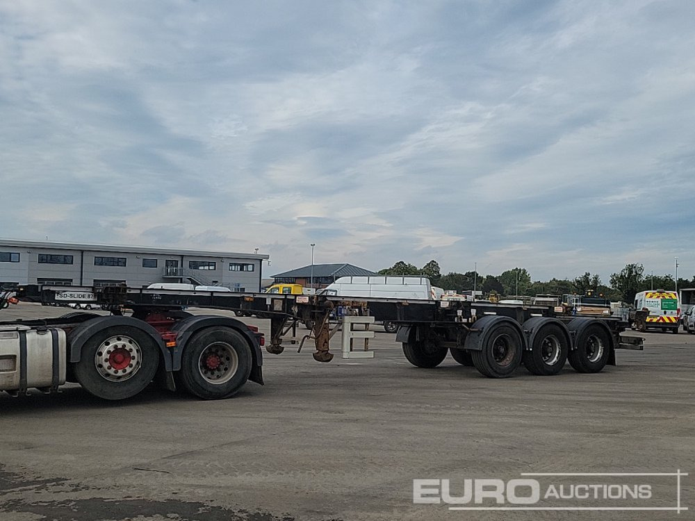 2013 Cartwright Tri Axle Skeleton Trailer, Twist & Lock - Semiremorcă platformă: Foto 1 2013 Cartwright Tri Axle Skeleton Trailer, Twist & Lock - Semiremorcă platformă: Foto 1