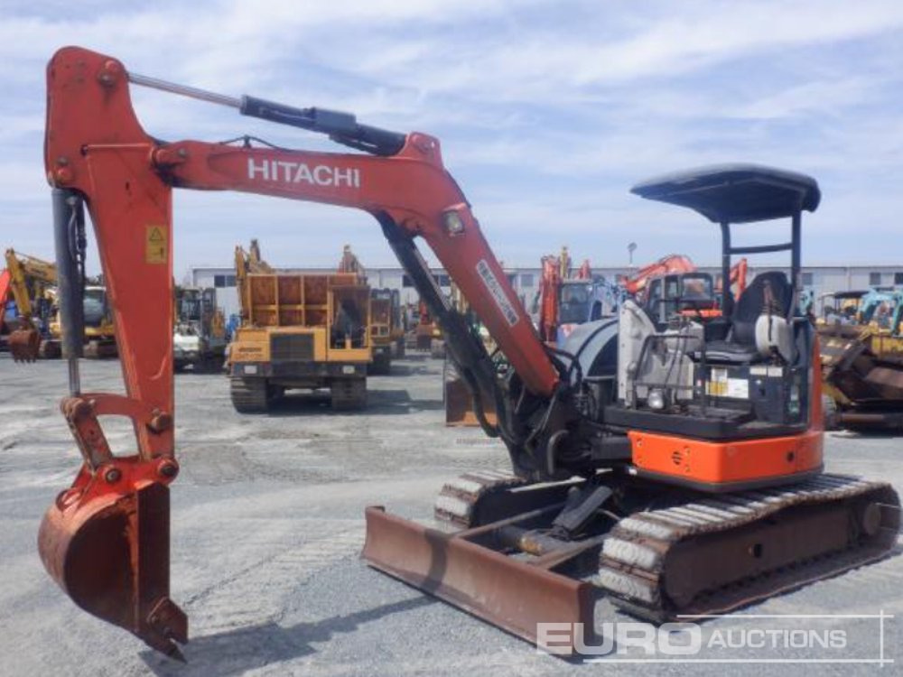 2013 Hitachi ZX40U-5A Rubber Block Pads, Blade, Offset, Bucket - Mini excavator: Foto 1 2013 Hitachi ZX40U-5A Rubber Block Pads, Blade, Offset, Bucket - Mini excavator: Foto 1