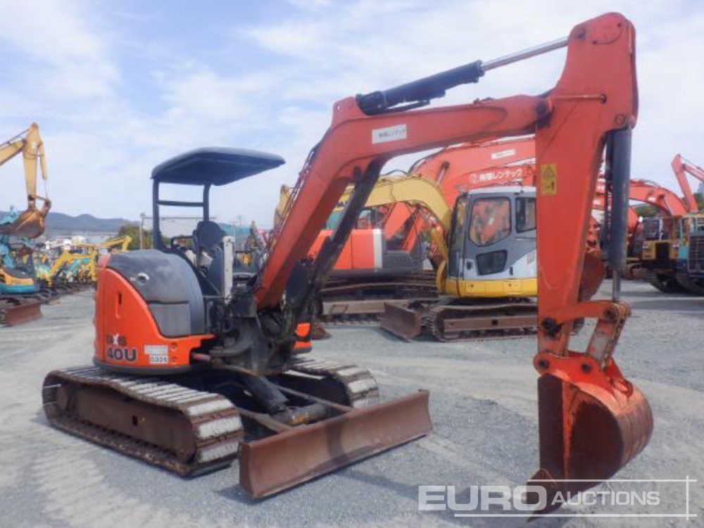 2013 Hitachi ZX40U-5A Rubber Block Pads, Blade, Offset, Bucket - Mini excavator: Foto 3 2013 Hitachi ZX40U-5A Rubber Block Pads, Blade, Offset, Bucket - Mini excavator: Foto 3