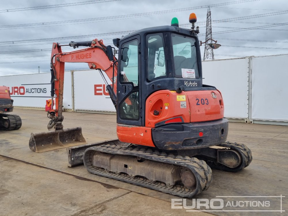 2013 Kubota U55-4 - Mini excavator: Foto 3 2013 Kubota U55-4 - Mini excavator: Foto 3