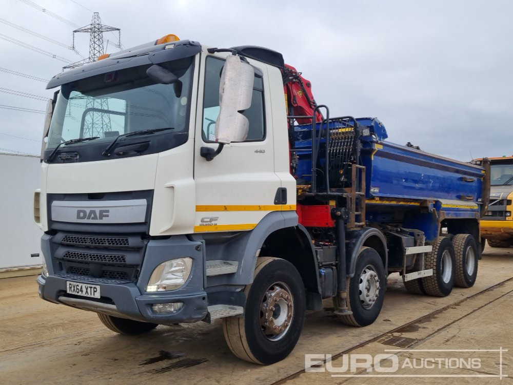 2014 DAF CF440 - Camion basculantă, Camion cu macara: Foto 1 2014 DAF CF440 - Camion basculantă, Camion cu macara: Foto 1