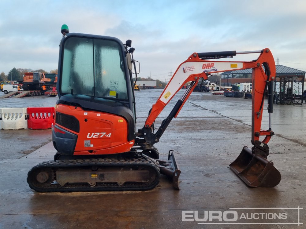 Mini excavator 2016 Kubota U27-4: Foto 6
