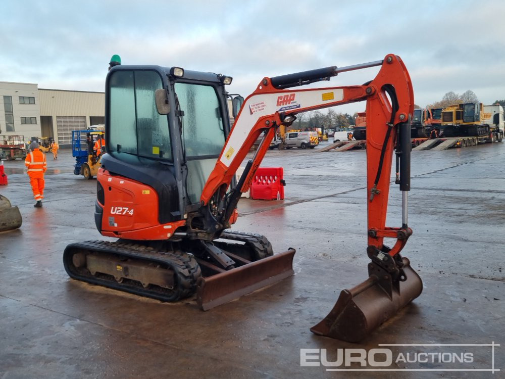 Mini excavator 2016 Kubota U27-4: Foto 7