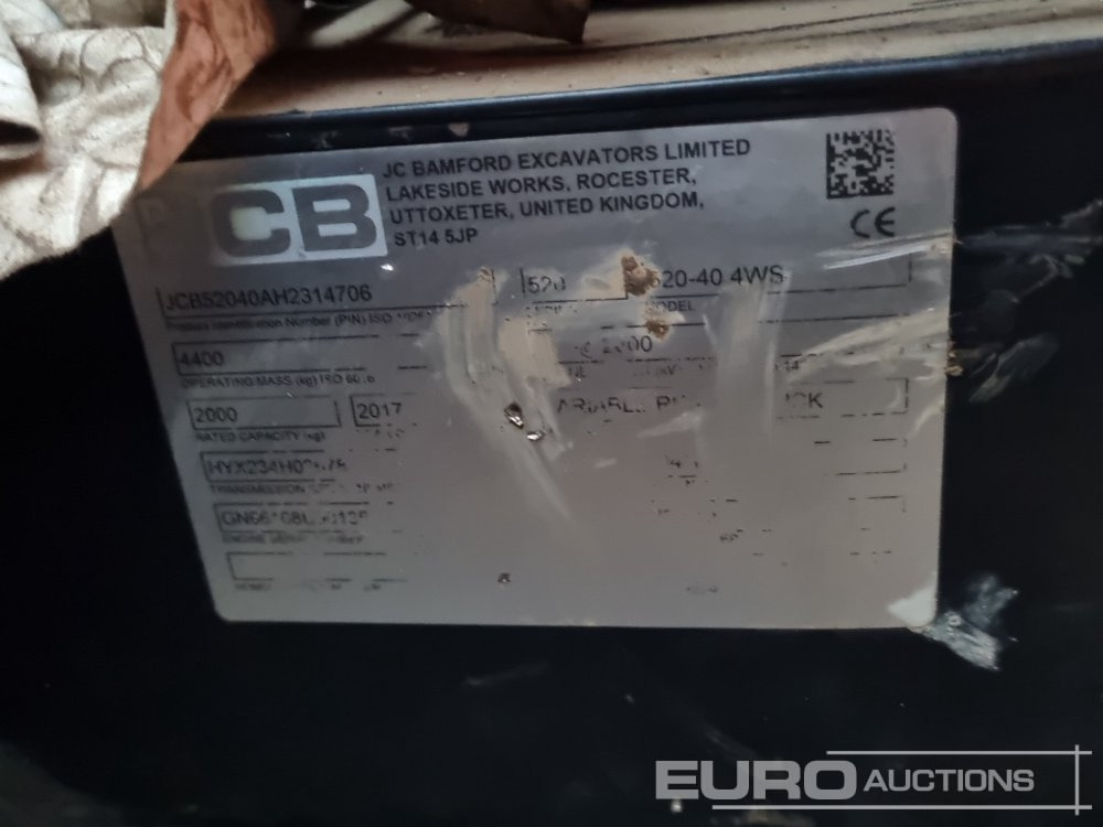 2017 JCB 520-40 - Stivuitor telescopic: Foto 1 2017 JCB 520-40 - Stivuitor telescopic: Foto 1