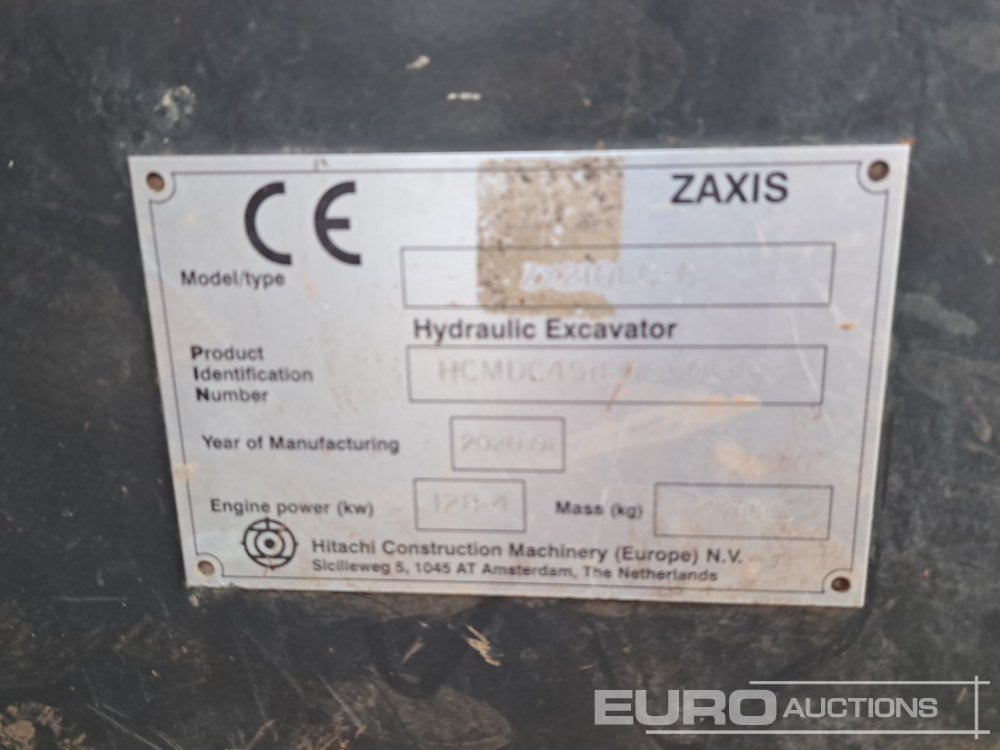 Excavator pe şenile 2020 Hitachi ZX210LC-6: Foto 43 Excavator pe şenile 2020 Hitachi ZX210LC-6: Foto 43