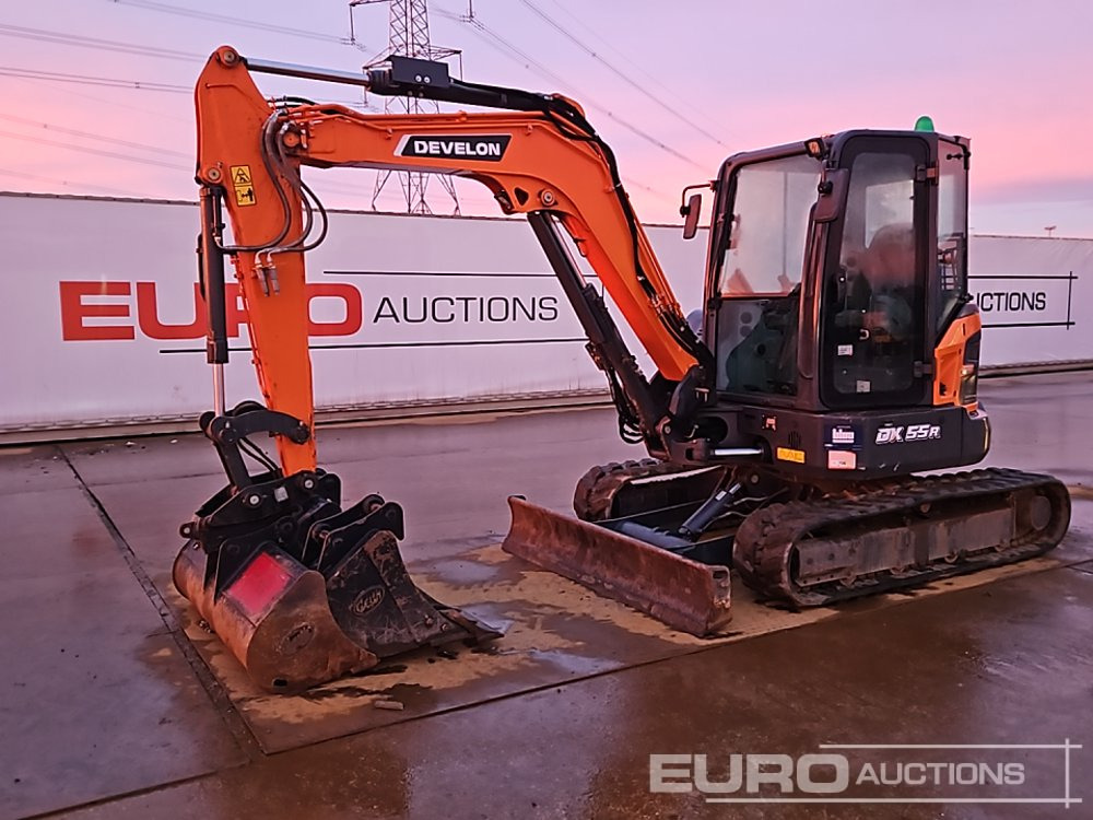 2022 Develon DX55R-7 - Mini excavator: Foto 1 2022 Develon DX55R-7 - Mini excavator: Foto 1
