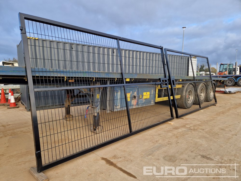 4m x 2.3m Heavy Duty Galvanized Powder Coated Gate (2 of), 100mm x 100mm Post (2 of), Assembly Kit (Black) - Echipamente de constructii: Foto 3 4m x 2.3m Heavy Duty Galvanized Powder Coated Gate (2 of), 100mm x 100mm Post (2 of), Assembly Kit (Black) - Echipamente de constructii: Foto 3
