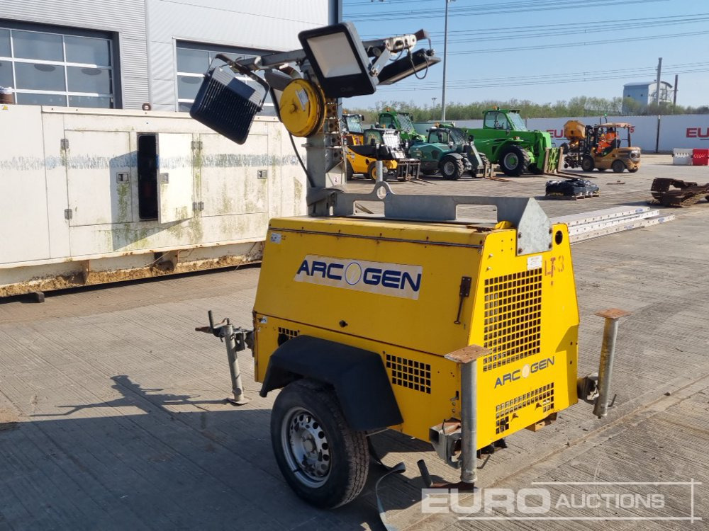 Arc Gen Single Axle Lighting Tower, Kubota Engine - Turnul de iluminat: Foto 3 Arc Gen Single Axle Lighting Tower, Kubota Engine - Turnul de iluminat: Foto 3