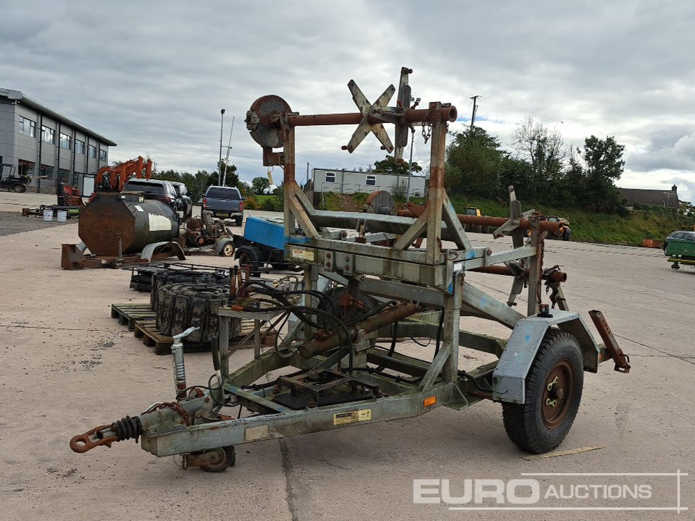 Clydesdale Single Axle Cable Trailer - Remorcă transport utilaje: Foto 1 Clydesdale Single Axle Cable Trailer - Remorcă transport utilaje: Foto 1
