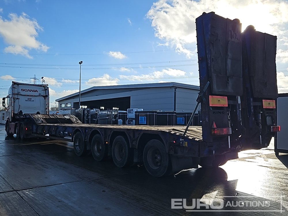 King 4 Axle Step Frame Low Loader Trailer, Neck Ramps, Out Riggers, Rear Steering, Hydraulic Fliptoe Ramps - Semiremorcă transport agabaritic: Foto 5 King 4 Axle Step Frame Low Loader Trailer, Neck Ramps, Out Riggers, Rear Steering, Hydraulic Fliptoe Ramps - Semiremorcă transport agabaritic: Foto 5