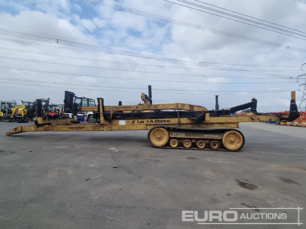 Land & Marine Project Engineering Rubber Tracked Draw Bar Timber Trailer, Catterpillar VFS50 Undercariage, Draw Bar Extension (2 of) - Remorcă agricolă: Foto 2 Land & Marine Project Engineering Rubber Tracked Draw Bar Timber Trailer, Catterpillar VFS50 Undercariage, Draw Bar Extension (2 of) - Remorcă agricolă: Foto 2