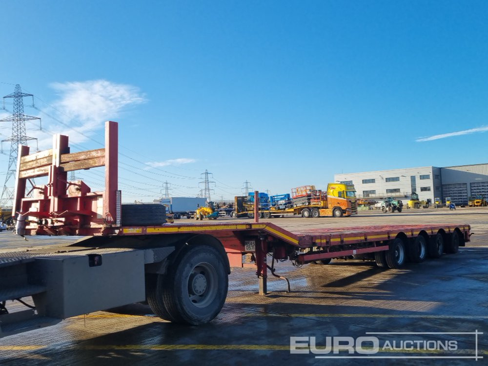 Nooteboom 4 Axle Extendable Low Loader Trailer, Twin Axle Rear Steer, Out Riggers - Camion platformă: Foto 1 Nooteboom 4 Axle Extendable Low Loader Trailer, Twin Axle Rear Steer, Out Riggers - Camion platformă: Foto 1