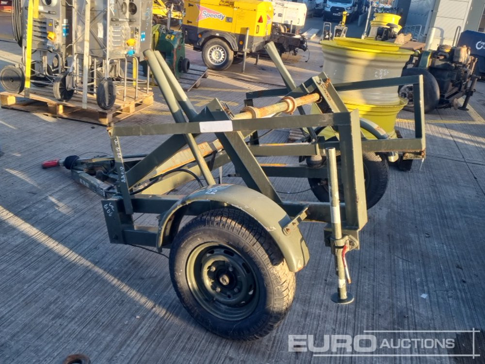 SEB Single Axle Cable Reel Trailer - Remorcă transport utilaje: Foto 2 SEB Single Axle Cable Reel Trailer - Remorcă transport utilaje: Foto 2