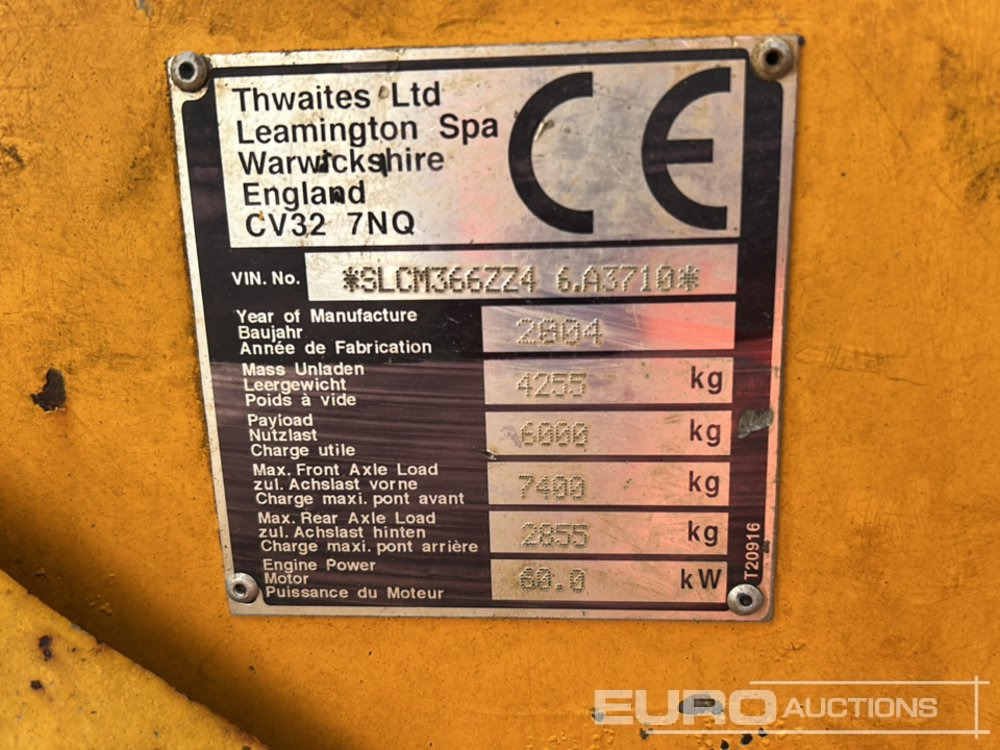 Thwaites 6 Ton Swivel Skip - Mini dumper: Foto 5 Thwaites 6 Ton Swivel Skip - Mini dumper: Foto 5