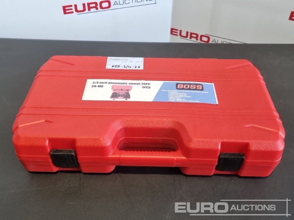 Unused 2025 Boss 3/4" 26pc Heavy Duty Pneumatic Socket Set, 4" Connecting Rod, 8" Connecting Rod Quick Ratchet Wrench, 20" Sliding Road, L Handle Sliding Head Extension Bar - Echipament de atelier: Foto 2 Unused 2025 Boss 3/4" 26pc Heavy Duty Pneumatic Socket Set, 4" Connecting Rod, 8" Connecting Rod Quick Ratchet Wrench, 20" Sliding Road, L Handle Sliding Head Extension Bar - Echipament de atelier: Foto 2