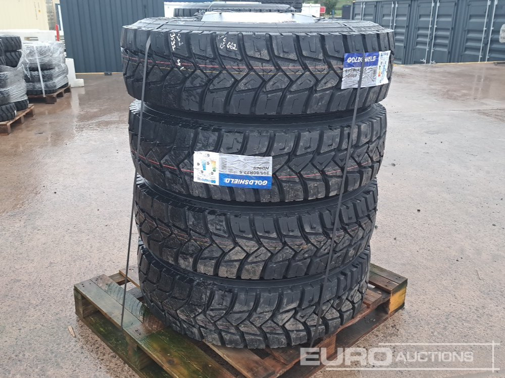 Unused 295/80R22.5 Quarry Pattern Tyres, 10 Stud Rims (4 of) - Anvelopă: Foto 2 Unused 295/80R22.5 Quarry Pattern Tyres, 10 Stud Rims (4 of) - Anvelopă: Foto 2
