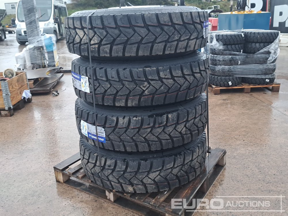 Unused 315/80R22.5 Quarry Pattern Tyres, 10 Stud Rims (4 of) - Anvelopă: Foto 3 Unused 315/80R22.5 Quarry Pattern Tyres, 10 Stud Rims (4 of) - Anvelopă: Foto 3