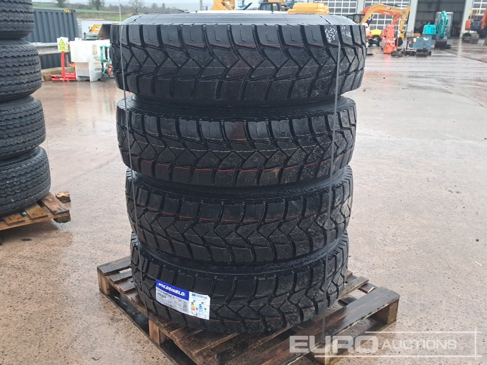 Unused 315/80R22.5 Quarry Pattern Tyres, 10 Stud Rims (4 of) - Anvelopă: Foto 1 Unused 315/80R22.5 Quarry Pattern Tyres, 10 Stud Rims (4 of) - Anvelopă: Foto 1