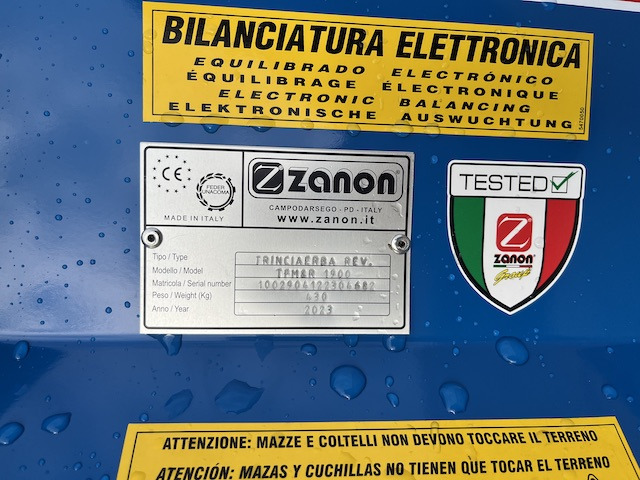 Zanon TFM2R 1900 - Tocător resturi vegetale: Foto 3 Zanon TFM2R 1900 - Tocător resturi vegetale: Foto 3