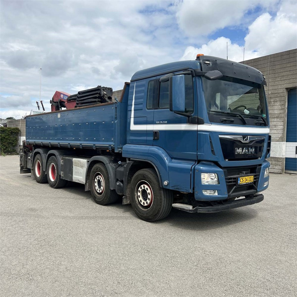 MAN TGS 35.510 8x4 BL - Camion cu macara, Camion platformă: Foto 1 MAN TGS 35.510 8x4 BL - Camion cu macara, Camion platformă: Foto 1
