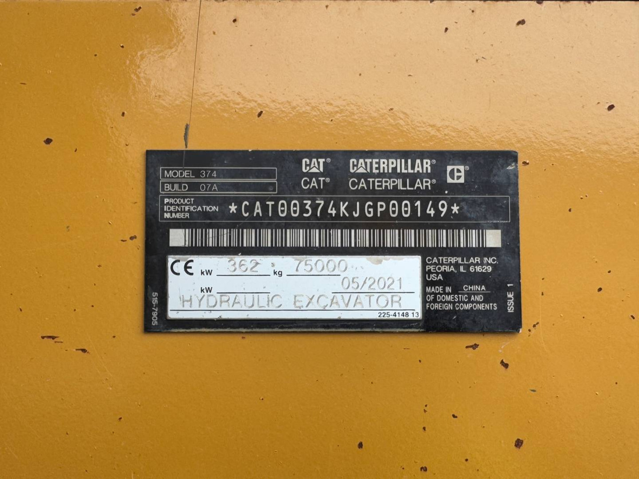 CAT 374-07 - Excavator pe şenile: Foto 5 CAT 374-07 - Excavator pe şenile: Foto 5