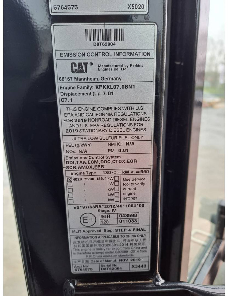 Excavator pe roţi CAT MH3024: Foto 8