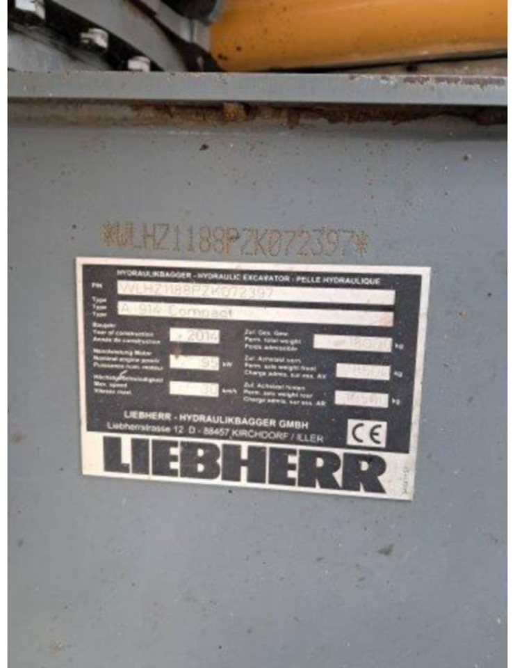 LIEBHERR A914 - Excavator pe roţi: Foto 4 LIEBHERR A914 - Excavator pe roţi: Foto 4