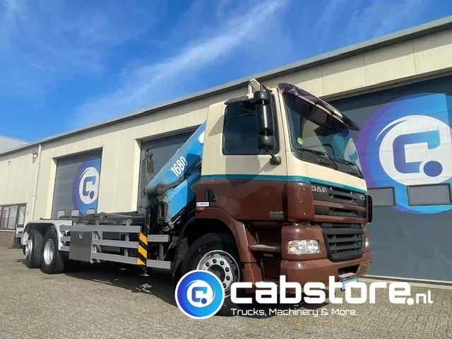 DAF CF 85.340 6X2 Euro 3 - Haakarm containersystem - Hooklift - Abrollkipper - Year 2004 - HMF 1680-K2 Crane - Grua - Ladekran - Autolaadkraan - Camion cu cârlig, Camion cu macara: Foto 4 DAF CF 85.340 6X2 Euro 3 - Haakarm containersystem - Hooklift - Abrollkipper - Year 2004 - HMF 1680-K2 Crane - Grua - Ladekran - Autolaadkraan - Camion cu cârlig, Camion cu macara: Foto 4