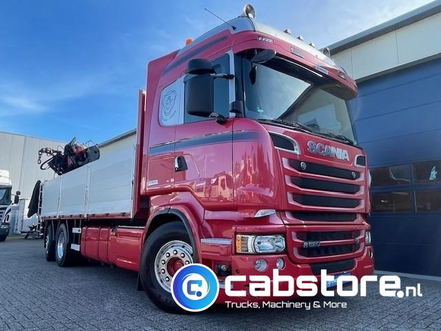 Scania R520 LB6X2*4HNB Euro 6 - Bouwjaar 2013 - Highline - Opticruise - Open box + Palfinger PK 24001-K B Autolaadkraan - Good condition ! - Camion platformă, Camion cu macara: Foto 4 Scania R520 LB6X2*4HNB Euro 6 - Bouwjaar 2013 - Highline - Opticruise - Open box + Palfinger PK 24001-K B Autolaadkraan - Good condition ! - Camion platformă, Camion cu macara: Foto 4