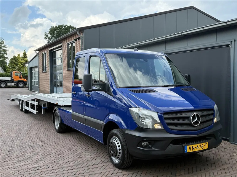 Cap tractor Mercedes-Benz Sprinter Be-combi Dub. Cabine Autotransport Tijhof Trailer: Foto 1