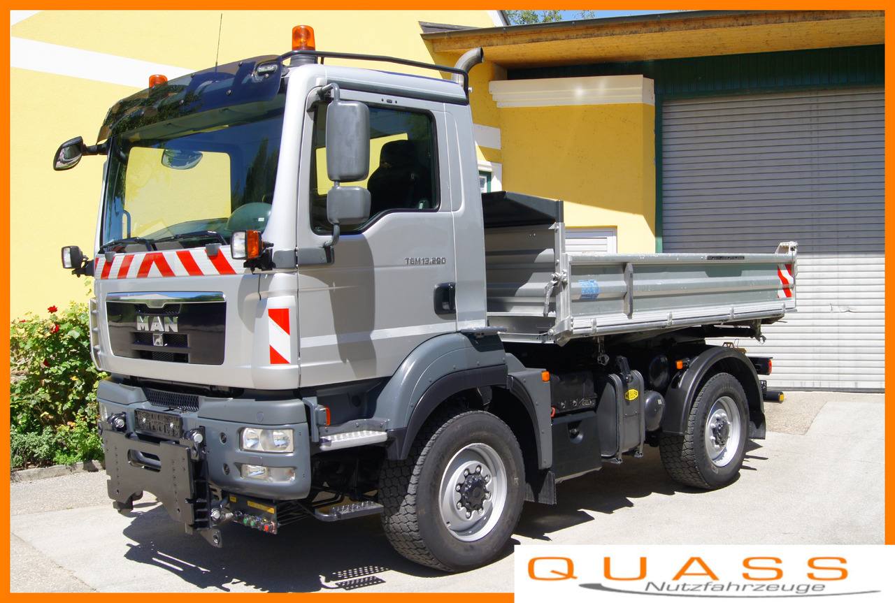MAN TGM 13.290/4x4/TÜV/Euro 5/einzelbereift/Winterdienst/MEILLER - Utilaj deszăpezire: Foto 1 MAN TGM 13.290/4x4/TÜV/Euro 5/einzelbereift/Winterdienst/MEILLER - Utilaj deszăpezire: Foto 1