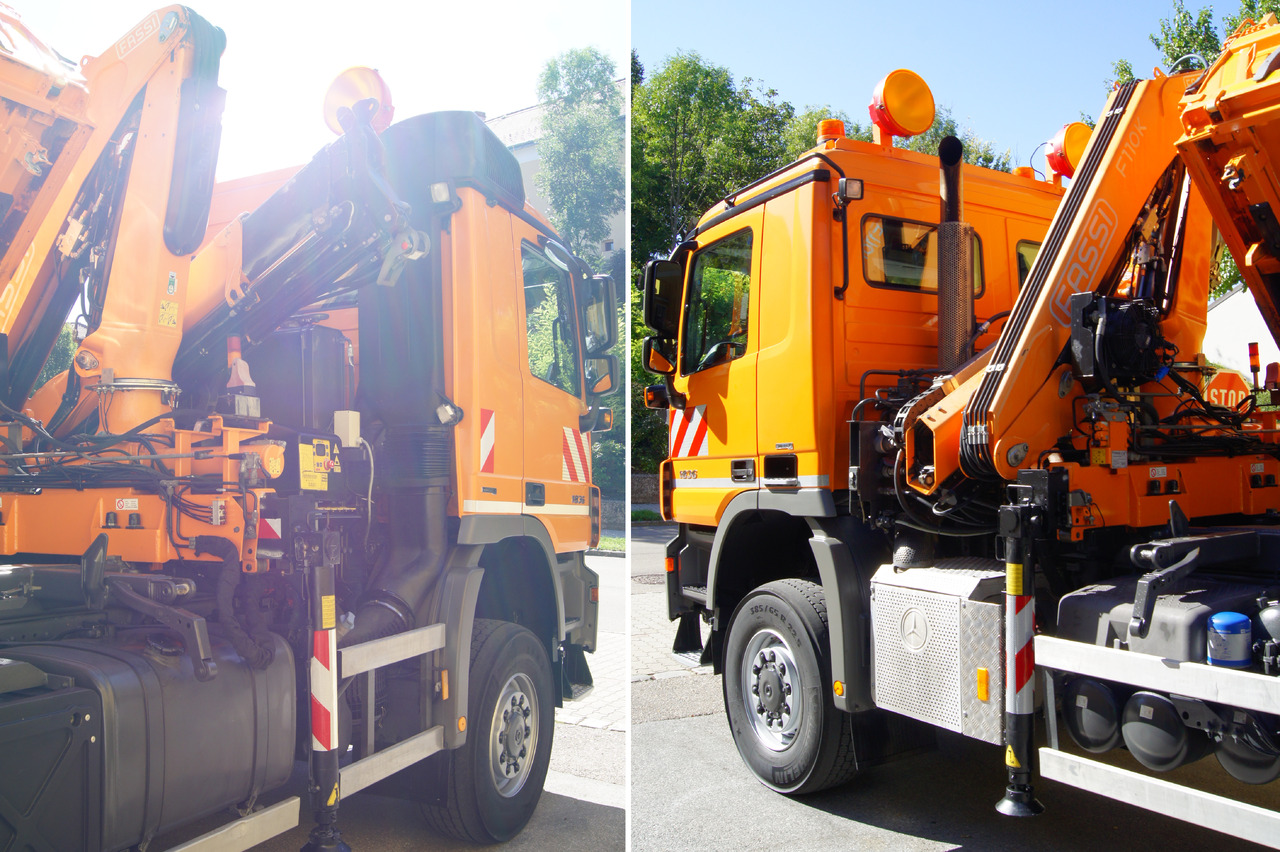 MERCEDES-BENZ ACTROS 1836 /4x4/TÜV/FASSI 110/MEILLER/Wechselsystem/Winterdienst - Camion cu macara: Foto 5 MERCEDES-BENZ ACTROS 1836 /4x4/TÜV/FASSI 110/MEILLER/Wechselsystem/Winterdienst - Camion cu macara: Foto 5