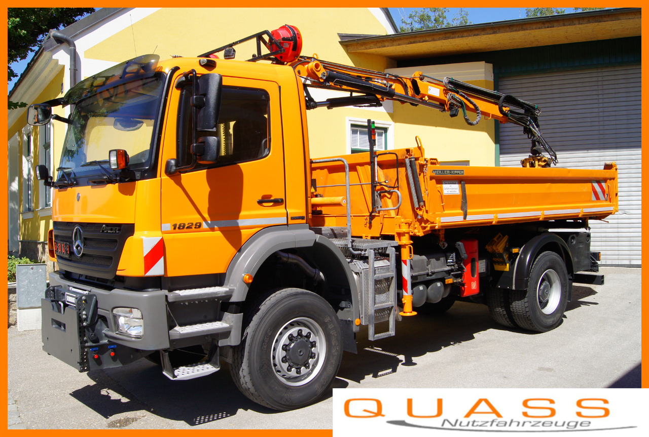 MERCEDES-BENZ AXOR 1829 4x4/EURO 5/ATLAS 65.2/MEILLER/Winterdienst - Utilaj deszăpezire: Foto 1 MERCEDES-BENZ AXOR 1829 4x4/EURO 5/ATLAS 65.2/MEILLER/Winterdienst - Utilaj deszăpezire: Foto 1