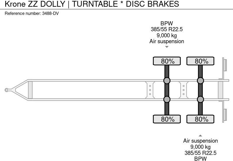 Remorcă dolly Krone ZZ DOLLY | TURNTABLE * DISC BRAKES: Foto 17