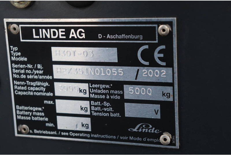 Stivuitor GPL Linde H30T-03: Foto 18 Stivuitor GPL Linde H30T-03: Foto 18