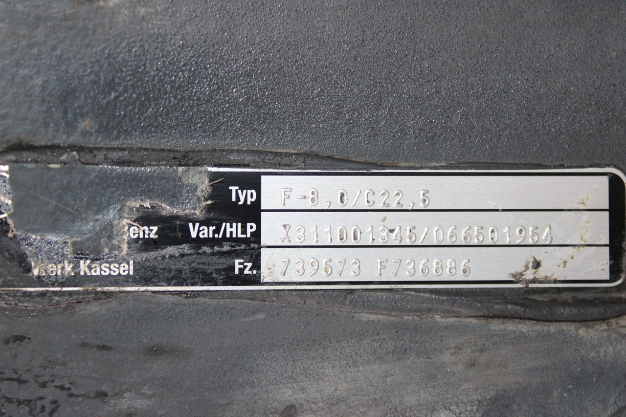 AXA FATA F-8,0-C22,5 MERCEDES ACTROS MP4 A9603311801, X311001345 - Axă față pentru Camion: Foto 3 AXA FATA F-8,0-C22,5 MERCEDES ACTROS MP4 A9603311801, X311001345 - Axă față pentru Camion: Foto 3