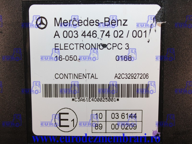 CALCULATOR CPC3 MERCEDES ACTROS MP4 A0034467402, A0034467502, A0034467702 - Calculator de bord pentru Camion: Foto 3 CALCULATOR CPC3 MERCEDES ACTROS MP4 A0034467402, A0034467502, A0034467702 - Calculator de bord pentru Camion: Foto 3