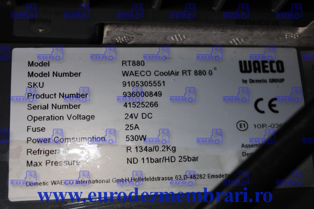 CLIMA STATIONARE WAECO RT880 9105305551, 936000849 - Piesa de climatizare pentru Camion: Foto 3 CLIMA STATIONARE WAECO RT880 9105305551, 936000849 - Piesa de climatizare pentru Camion: Foto 3