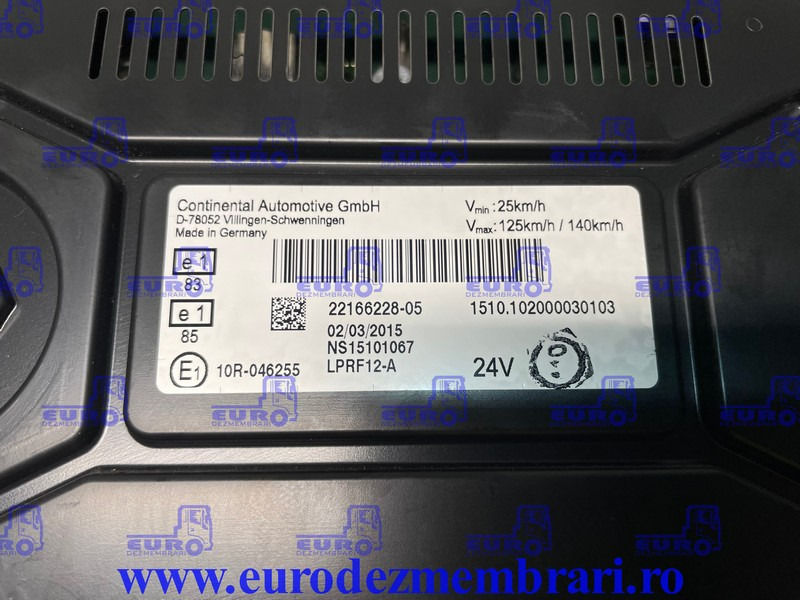 ELEMENT BORD CEAS BORD RENAULT T 22166228, 22224253 - Tablou de bord pentru Camion: Foto 3 ELEMENT BORD CEAS BORD RENAULT T 22166228, 22224253 - Tablou de bord pentru Camion: Foto 3