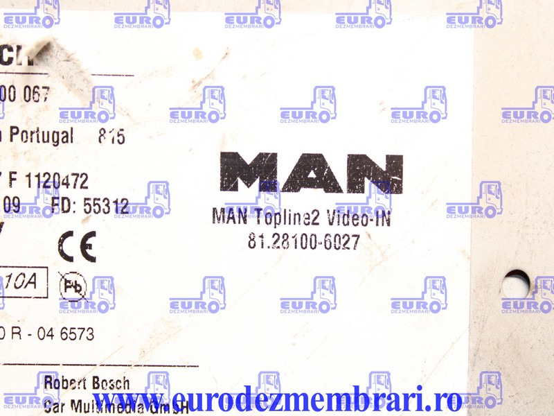 ELEMENT BORD UNITATE MULTIMEDIA MAN TGX 81.28100.6027, 81.28100.6026, 81.28100.6025, 81.28100.6017 - Cabină și interior pentru Camion: Foto 3 ELEMENT BORD UNITATE MULTIMEDIA MAN TGX 81.28100.6027, 81.28100.6026, 81.28100.6025, 81.28100.6017 - Cabină și interior pentru Camion: Foto 3