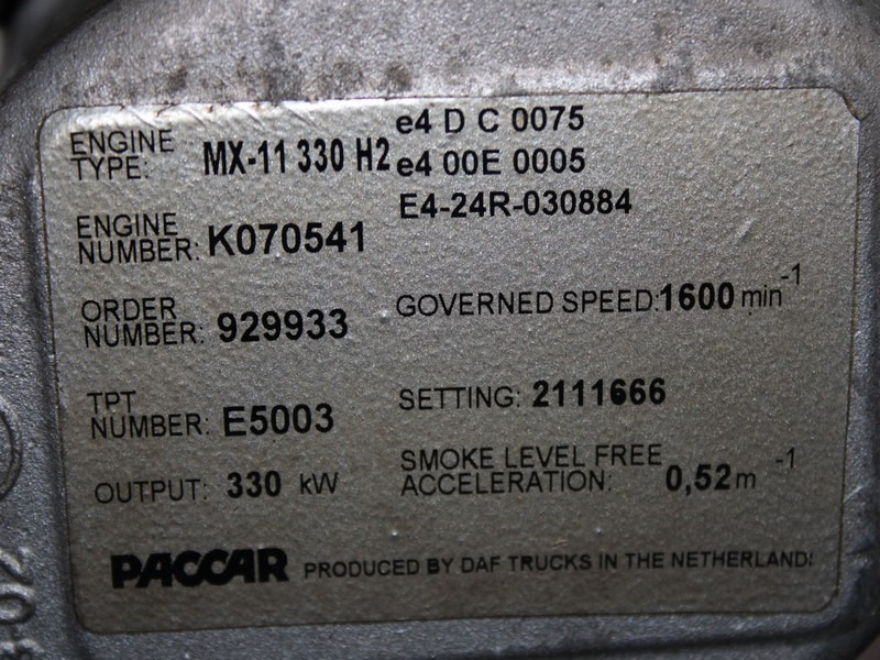 MOTOR DAF MX-11 330 H2 450CP EURO 6 2111666 - Motor pentru Camion: Foto 5 MOTOR DAF MX-11 330 H2 450CP EURO 6 2111666 - Motor pentru Camion: Foto 5