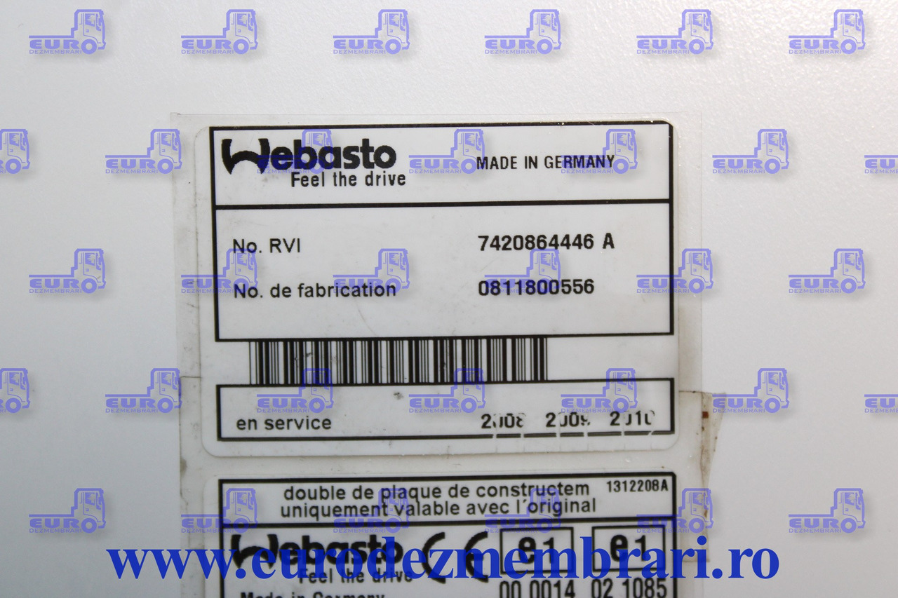SIROCOU VOLVO RENAULT AIRTOP 2000 S 7420864446 - Cabină și interior pentru Camion: Foto 2 SIROCOU VOLVO RENAULT AIRTOP 2000 S 7420864446 - Cabină și interior pentru Camion: Foto 2
