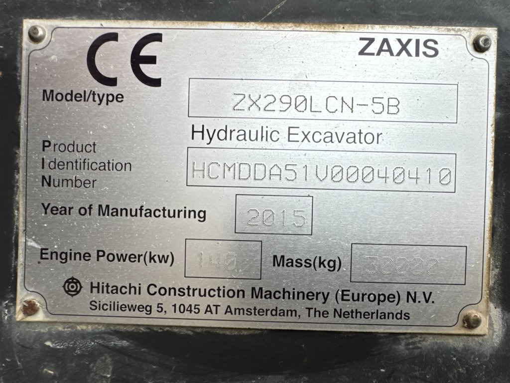 Hitachi Zaxis 290 LCN - Excavator pe şenile: Foto 5 Hitachi Zaxis 290 LCN - Excavator pe şenile: Foto 5