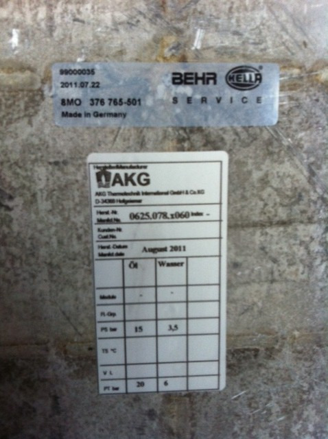 SCAMBIATORE DI CALORE ZF INTARDER - Radiator pentru Camion: Foto 2 SCAMBIATORE DI CALORE ZF INTARDER - Radiator pentru Camion: Foto 2