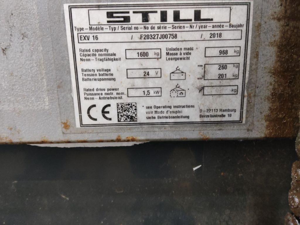 Still EXV16 - Transpalet la mare înălţime: Foto 5 Still EXV16 - Transpalet la mare înălţime: Foto 5