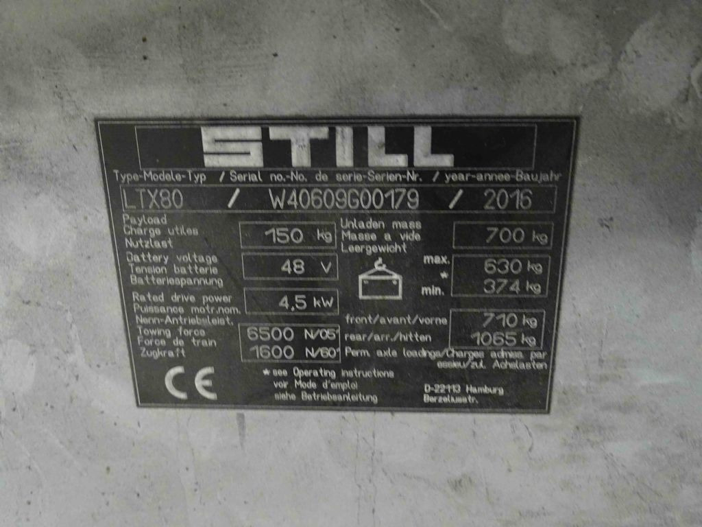 Still LTX80 - Tractor electric: Foto 5 Still LTX80 - Tractor electric: Foto 5