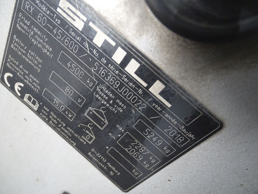 Still RX60-45/600 - Electrostivuitor: Foto 5 Still RX60-45/600 - Electrostivuitor: Foto 5